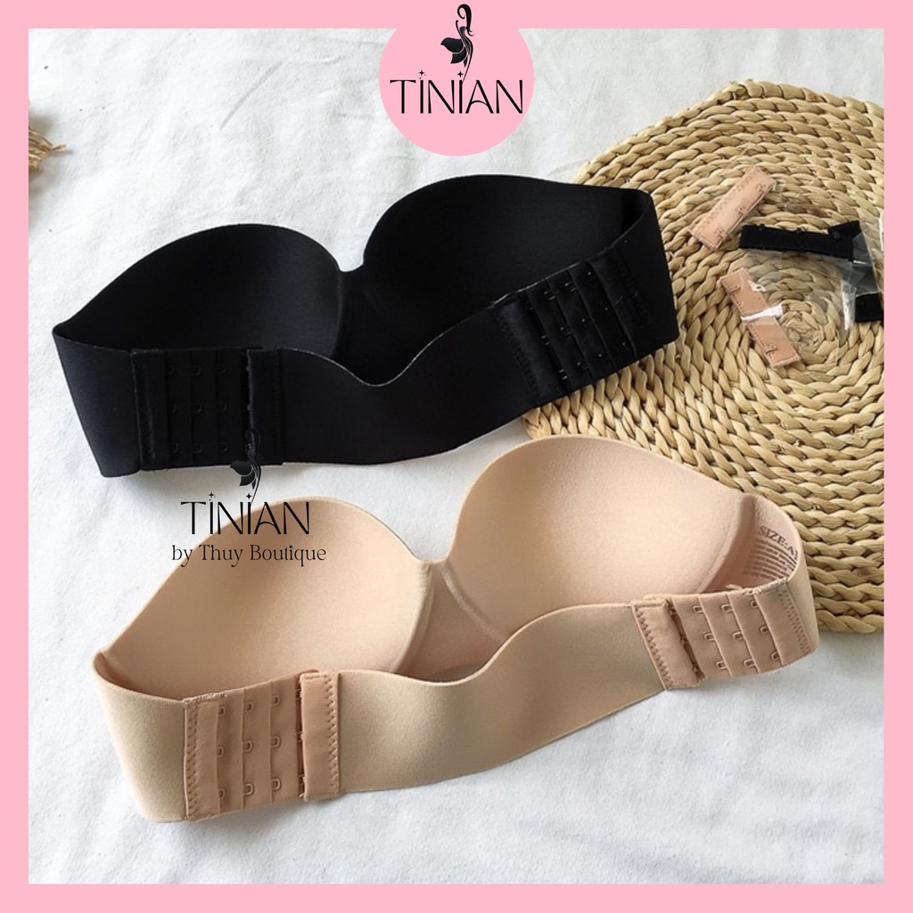 Áo lót nữ TINIAN su đúc chống tụt không dây cup ngang mặc hở lưng AL 218