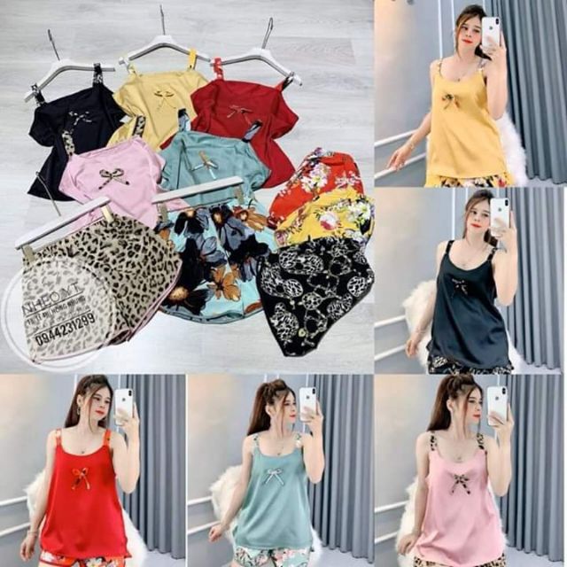 Bán Sỉ Bộ Sát nách Chất Lụa  cực Đẹp mềm mát Ảnh sàn ảnh thật 100%- đồ q