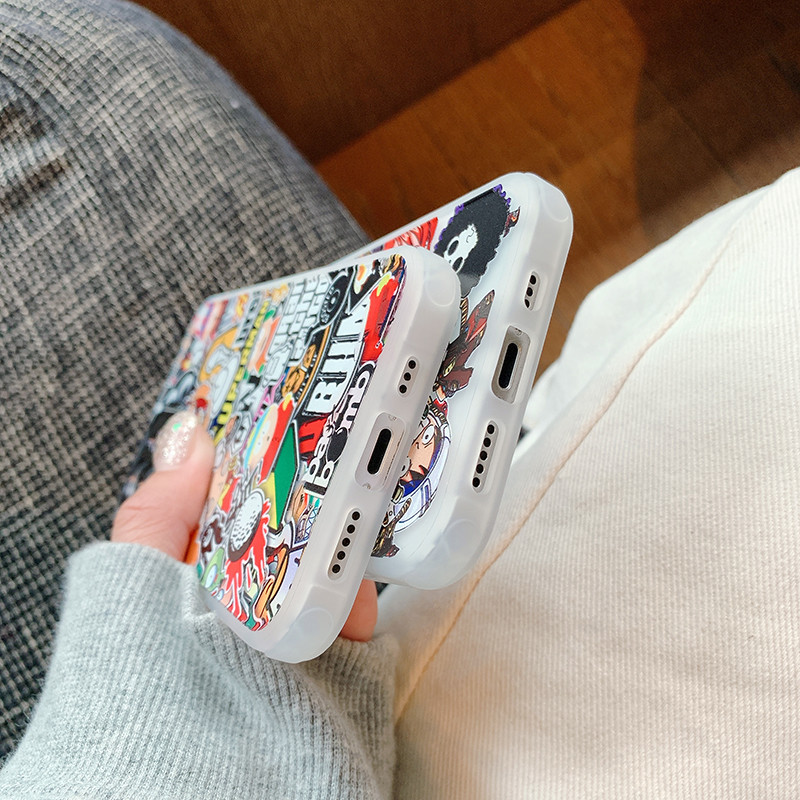 Ốp Điện Thoại TPU Silicone Mềm Chống Rơi In Hoạt Hình One Piece Cho iPhone 12 Pro Max 11 Pro Max X Xs Max XR 8 7 Plus