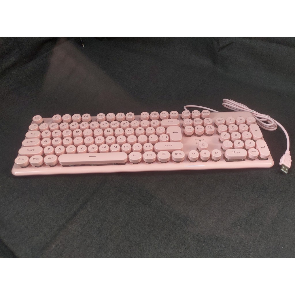 Bàn phím Giả Cơ K620- Nút Tròn - Led  - Gaming - Hồng