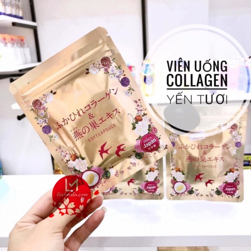 Viên uống Koharu Collagen yến tươi Nhật Bản gói 30 viên