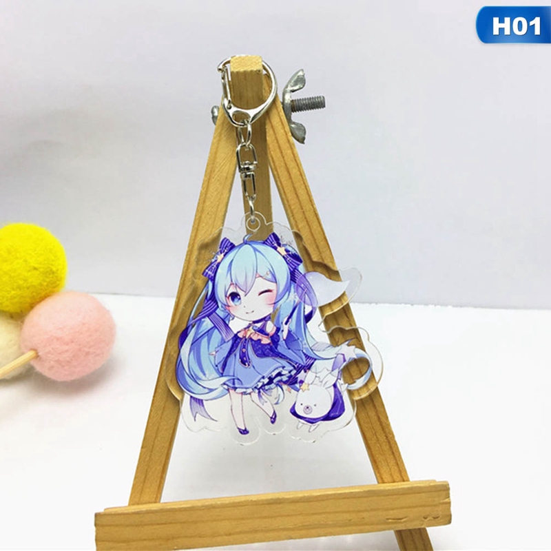 Tmdbyx Móc khóa acrylic hình nhân vật Hatsune Miku đáng yêu dùng làm quà tặng