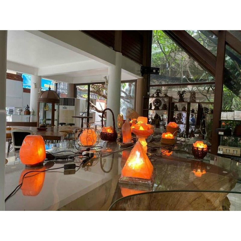 Đèn Đá Muối Himalaya Pakistan Hình Cầu 3500g+ Đèn + 100g Muối Tắm Hoặc Ăn Himalaya | BigBuy360 - bigbuy360.vn