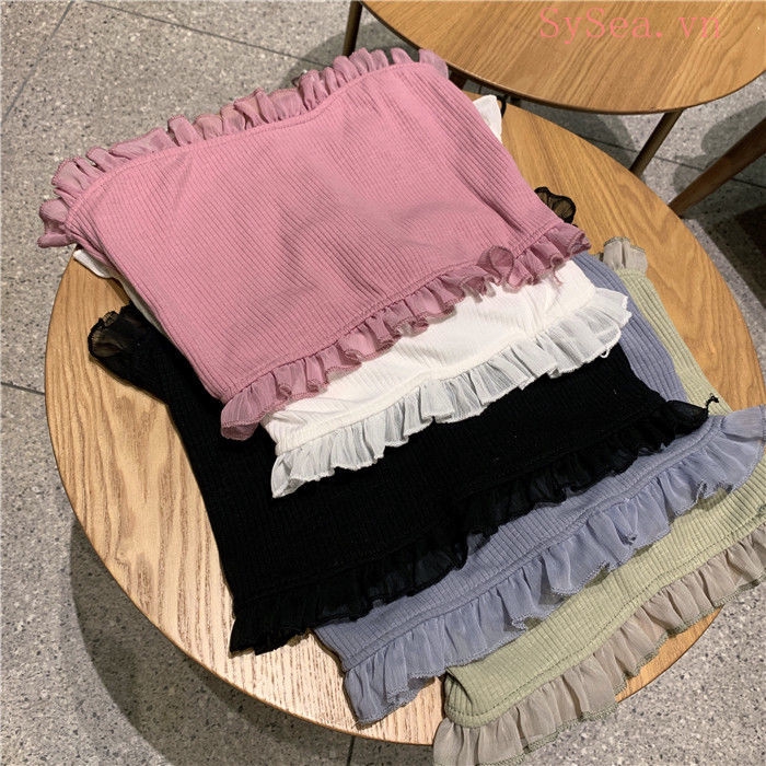 Áo croptop 2 dây kiểu hàn quốc phong cách mùa hè