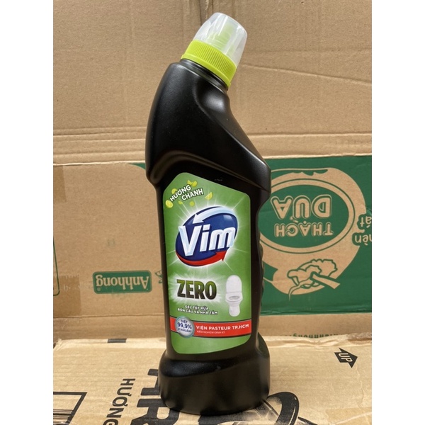 Nước Tẩy Bồn Cầu Vim Zero Hương Chanh Mảng Bám 750ml(Mầu Đen)