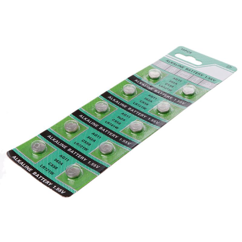 Set 10 Pin AG11 1 55V LR721 362 SR721 162 Nút Điều Khiển Từ Xa Cho Đồng Hồ Đồ Chơi