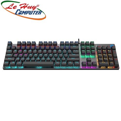 Bàn phím cơ blue switch HP GK400F LED USB
