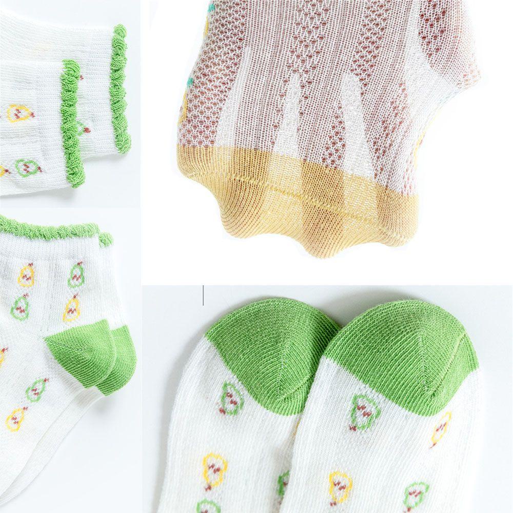 Set 5 Đôi Vớ Cổ Ngắn Mềm Mại Giữ Ấm Thoải Mái Họa Tiết Hoạt Hình Cho Bé Trai Và Gái