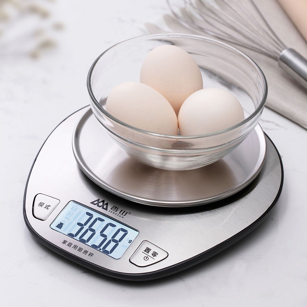 Cân Điện Tử Nhà Bếp Thép Không Gỉ SENSSUN EK518 Độ Chính Xác 0.1g - Minh Tín Shop