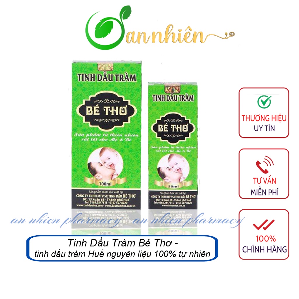 Tinh Dầu Tràm Bé Thơ - tinh dầu tràm Huế nguyên liệu 100% tự nhiên - tinh dầu tràm cho bé