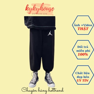 Quần Jogger Nỉ Jordan, Quần Baggy Thu Đông Unisex Nam Nữ Kykyhose thời trang hottrend