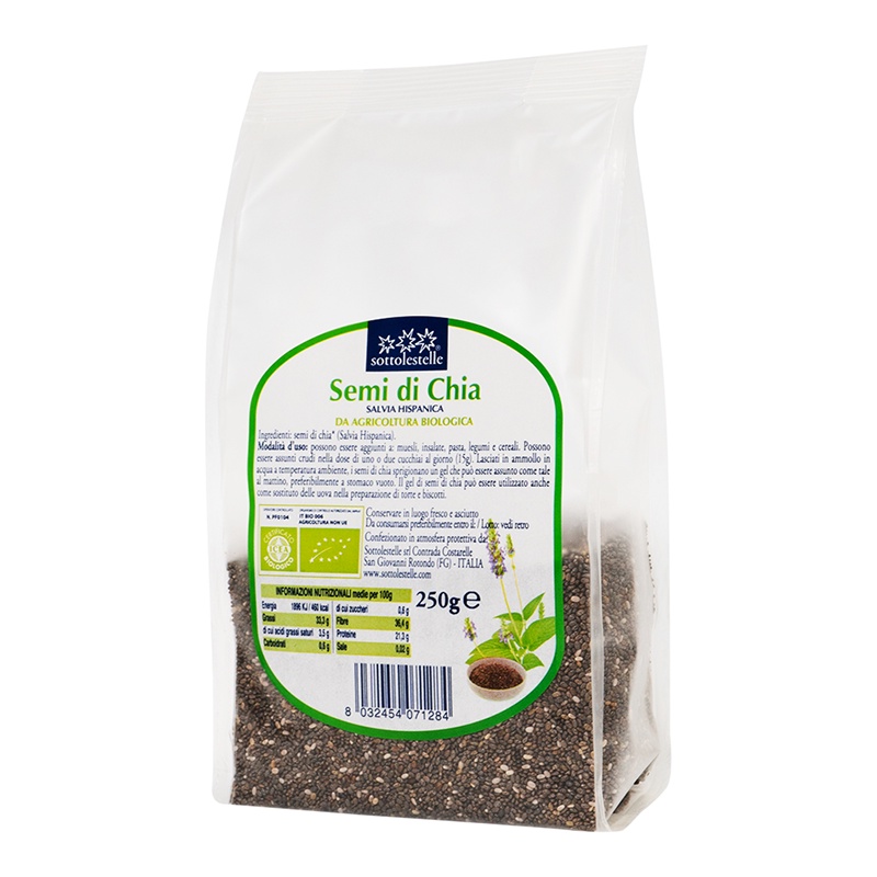 Hạt Chia hữu cơ Sottolestelle Organic Chia Seeds