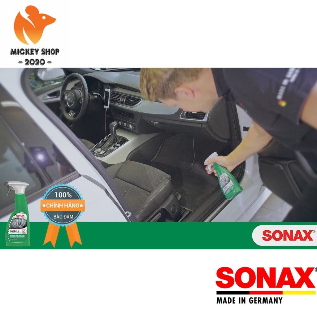 [CAO CẤP] Dung Dịch Khử Mùi Trong Nội Thất SONAX Car Breeze Smoke-Ex 500 ml 292241