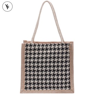 Túi Cói hình Houndstooth YM063