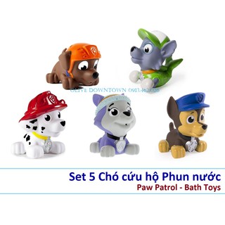 Set 5 Chó cứu hộ phun nước phim Những chú chó cứu hộ - Paw Patrol Pup Squirters
