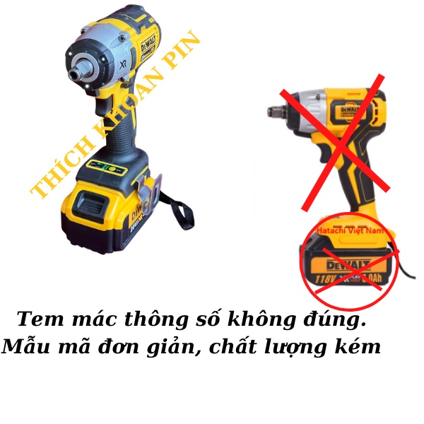 Máy siết bulong pin DEWALT không chổi than, máy bắn vít, máy tháo mở ốc