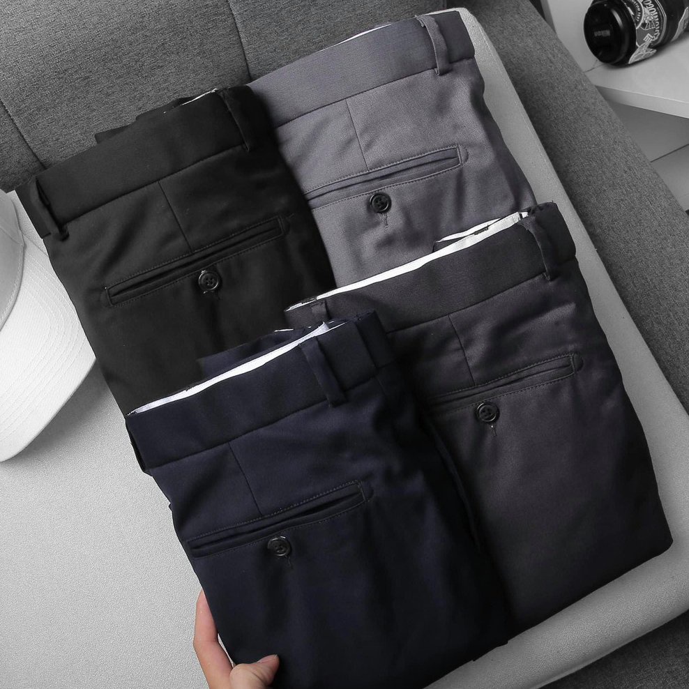 Quần Âu Nam Công Sở Thương Hiệu Anton Dáng Xuông, Chỉnh Cạp có 3 màu lựa chọn QA2x