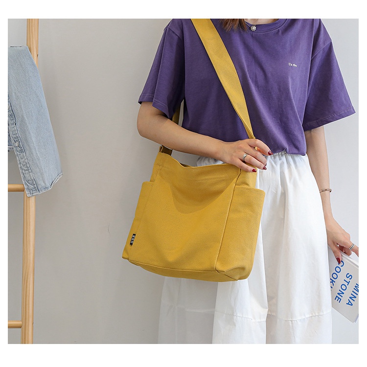 Túi tote,Túi đeo chéo nữ vải canvas đeo vai đi học đi chơi giá rẻ thời trang phong cách Hàn Quốc  TDC023