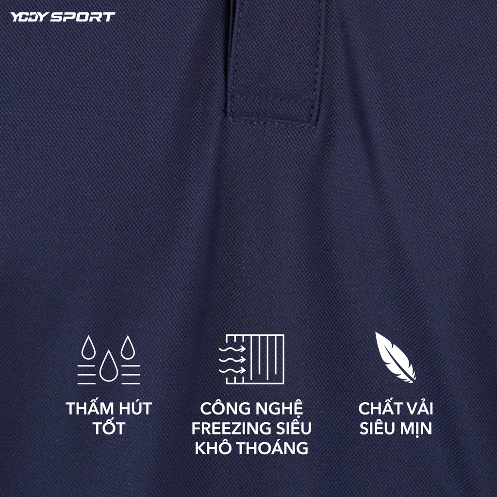 Áo thun polo thể thao YODY SPORT vải cao cấp thoáng mát co giãn SAM5001