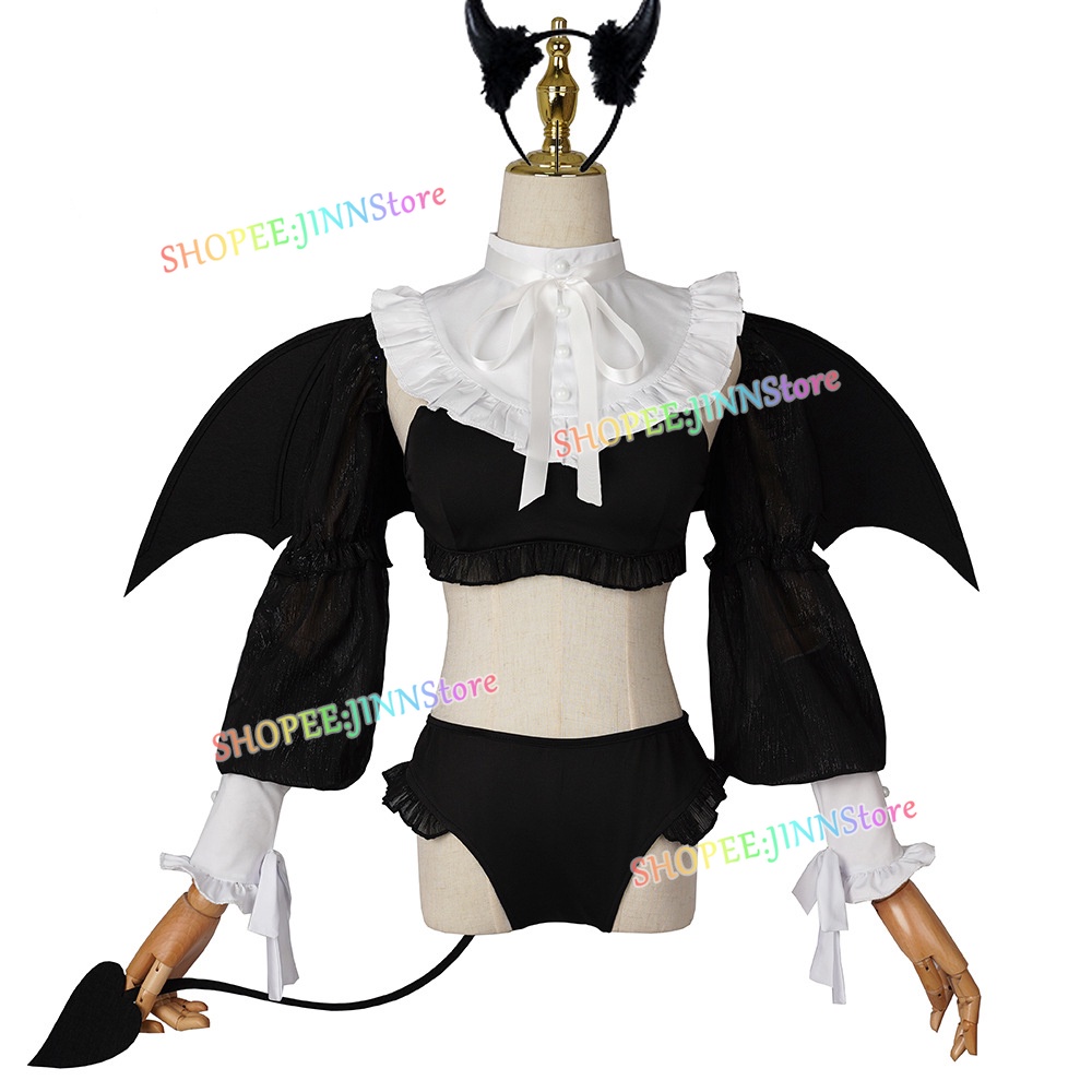 JINN hoạt hình Rizu Kyun Trang phục Cosplay My Dress-Up Darling Kitagawa Marin Tóc giả Đồng phục Gợi cảm Trang phục Ác quỷ cho Quà tặng Cô gái