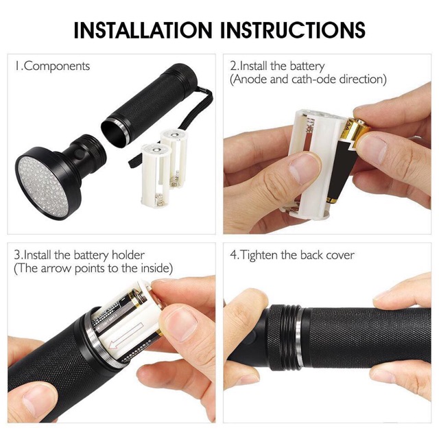 Đèn Led UV 100 bóng siêu sáng 18w soi tiền, sấy keo...
