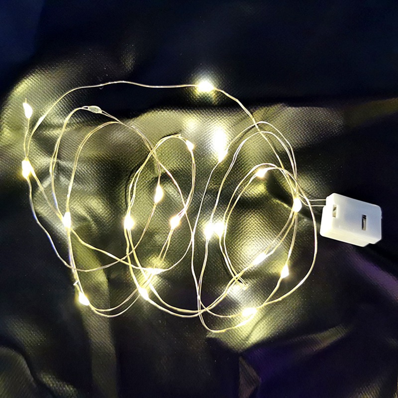 Dây đèn led 10 bóng bằng dây đồng chống thấm nước trang trí giáng sinh