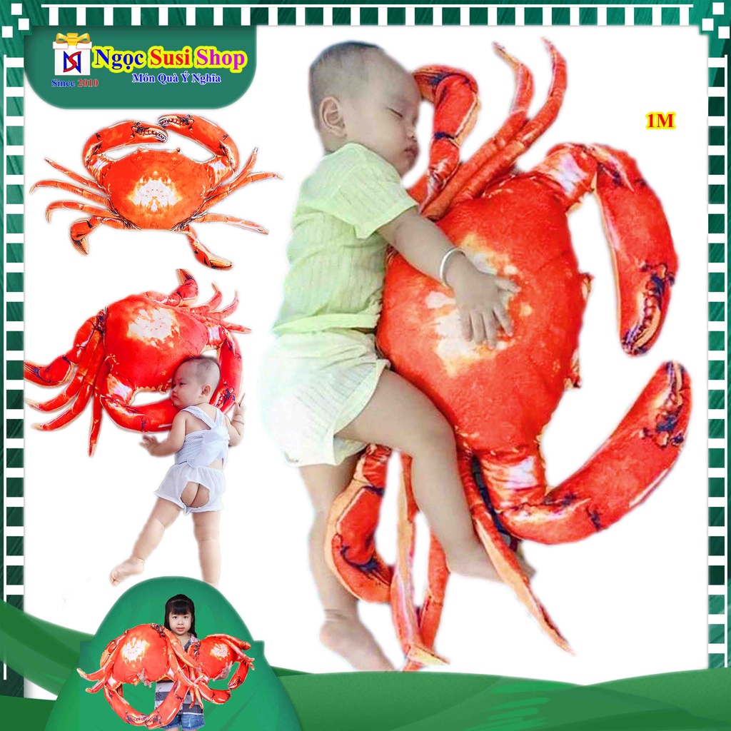 GẤU BÔNG TÔM HÙM ALASKA , CUA ĐỎ , GHẸ BÔNG 3D NHỒI BÔNG SIÊU MỊN ÔM NGỦ TRANG TRÍ QUÀ TẶNG đồ chơi doll toy thú bông