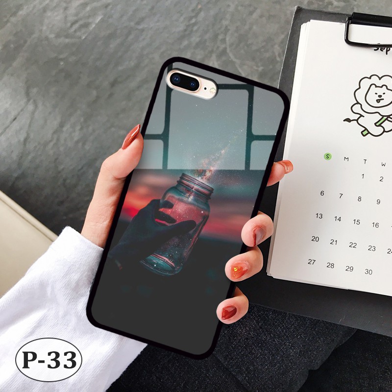 Ốp lưng kính iPhone 7 Plus/ 8 Plus- hình 3D