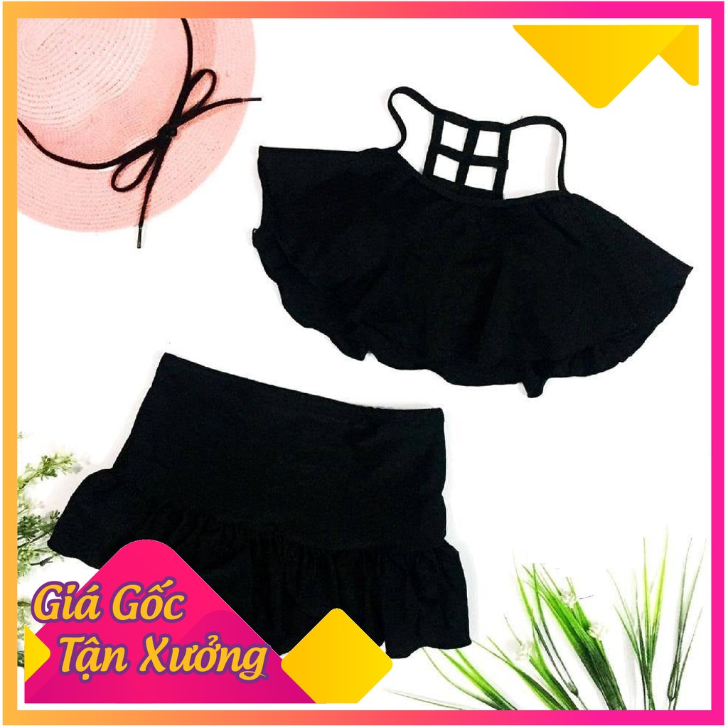 Bikini áo tắm 2 mảnh đan ô lưng