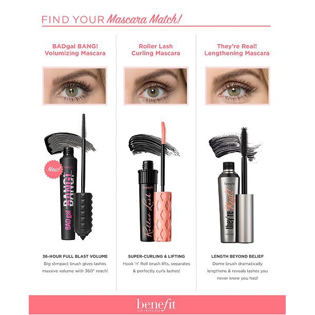 BENEFIT  Chuốt mi làm dày và dài mi BADgal BANG! Volumizing Mascara