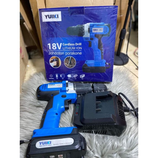 Khoan pin 3 chức năng chính hãng có chế độ búa - khoan pin YUIKI