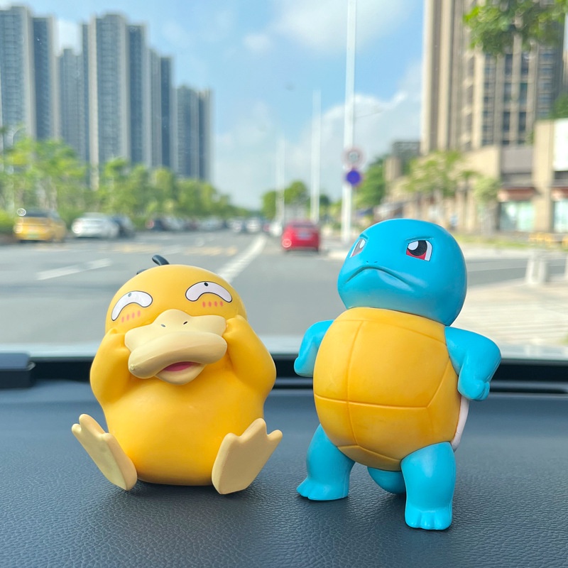 Mô Hình Đồ Chơi Nhân Vật Psyduck Squirtle Trong Pokemon Bằng PVC Dễ Thương Trang Trí Xe Hơi