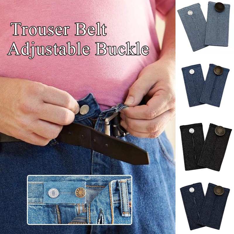 Phụ Kiện Khóa Vải Denim Nối Dài Cho Thắt Lưng Quần Áo