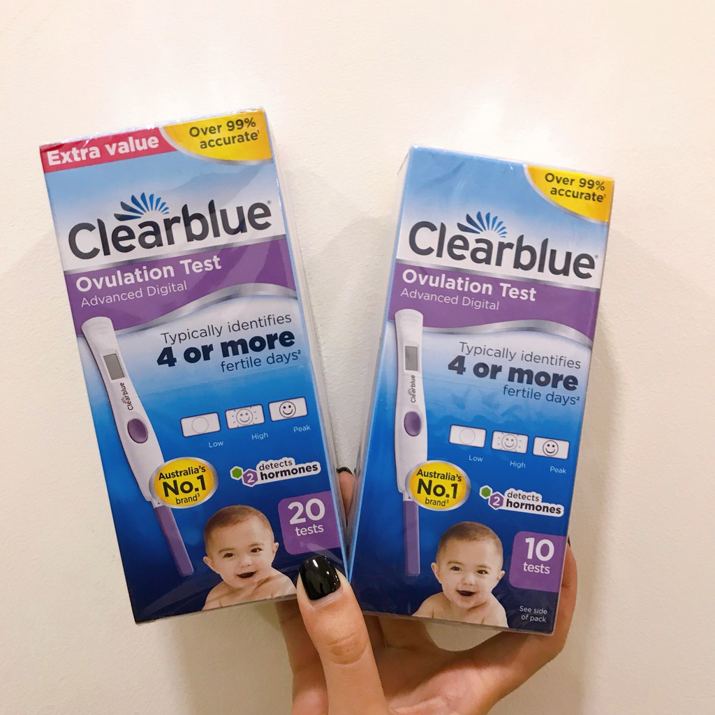 Que thử rụng trứng Clearblue 4 Or More 3 nấc hiển thị - Xuất xứ Úc