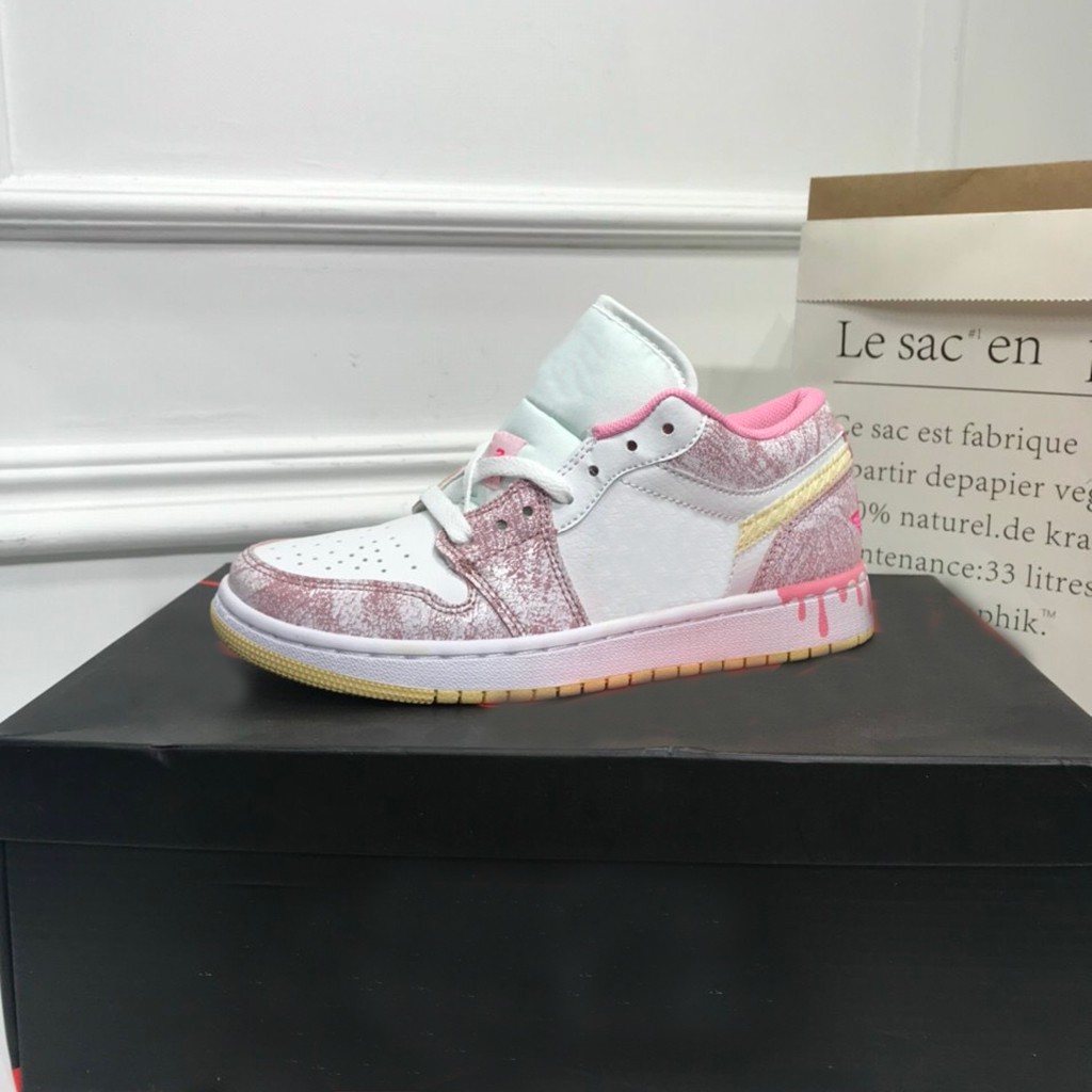 Giày sneakers Pink White cao cấp mã 210