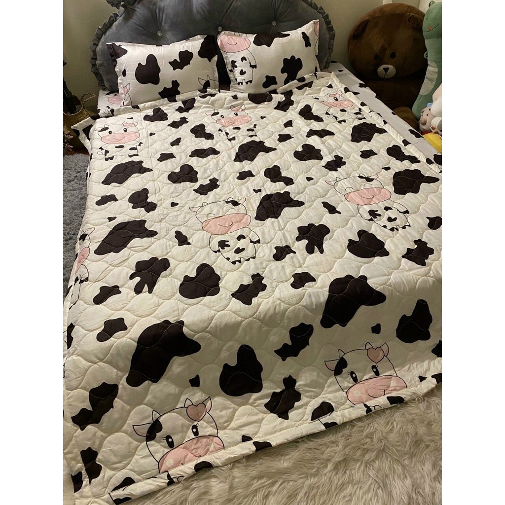 Bộ ga kèm đôi vỏ gối poly cotton siêu ngộ nghĩnh m6 hoặc m8 (được chọn mẫu) | BigBuy360 - bigbuy360.vn