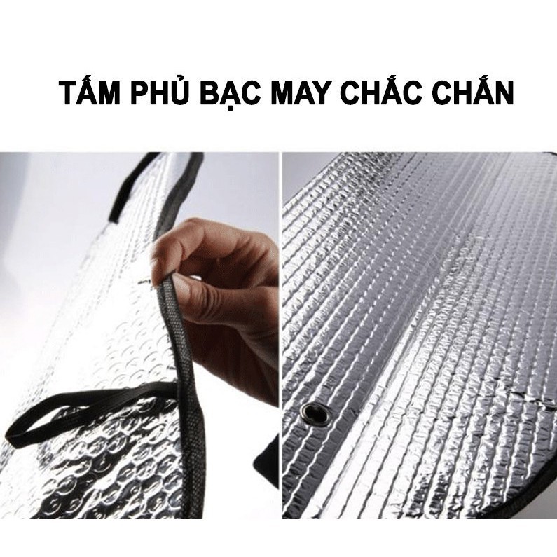 Tấm chắn nắng kính lái ô tô xe hơi phủ trong xe cao cấp , chống nóng 3D vượt trội hiệu quả