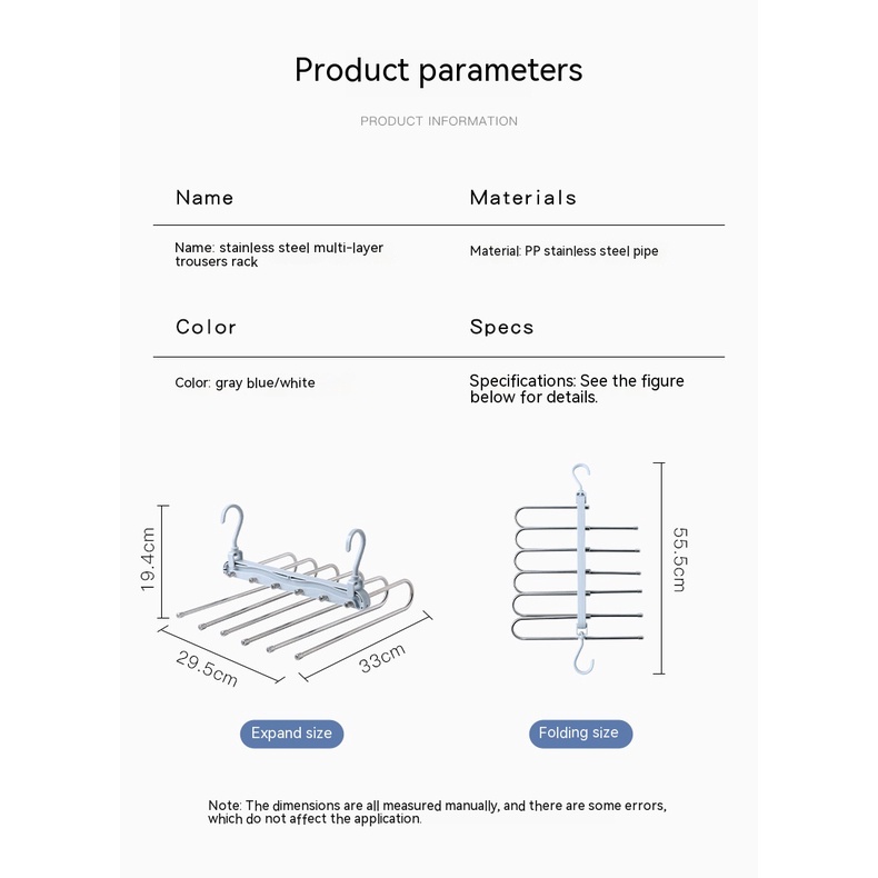 Móc Treo Quần Nhiều Tầng Có Thể Gấp Gọn Tiện Dụng