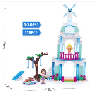 Đồ chơi xếp hình lắp ghép lego lâu đài băng giá công chúa Elsa cho bé