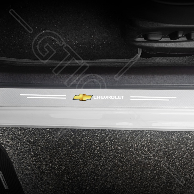GTIOATO 4 Chiếc Trong Suốt Sợi Carbon Dán Xe Dán Cửa ô Tô DáN ChốNg XưỚC Ô Tô Bảo Vệ Cửa ô Tô Phụ KiệN Xe HơI Cho Chevrolet Spark Cruze Orlando Captiva Trax Aveo Colorado Vivant Traiblazer Silverado