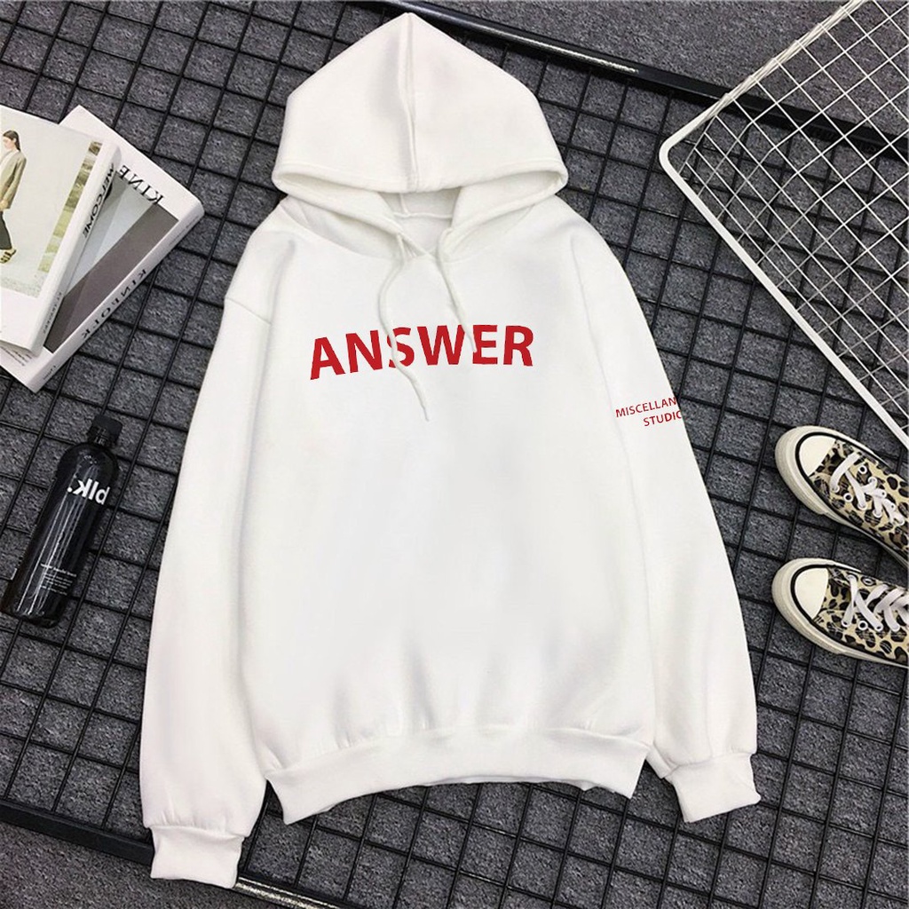 Áo Khoác Nỉ Hoodie In Answer HDI01 | BigBuy360 - bigbuy360.vn