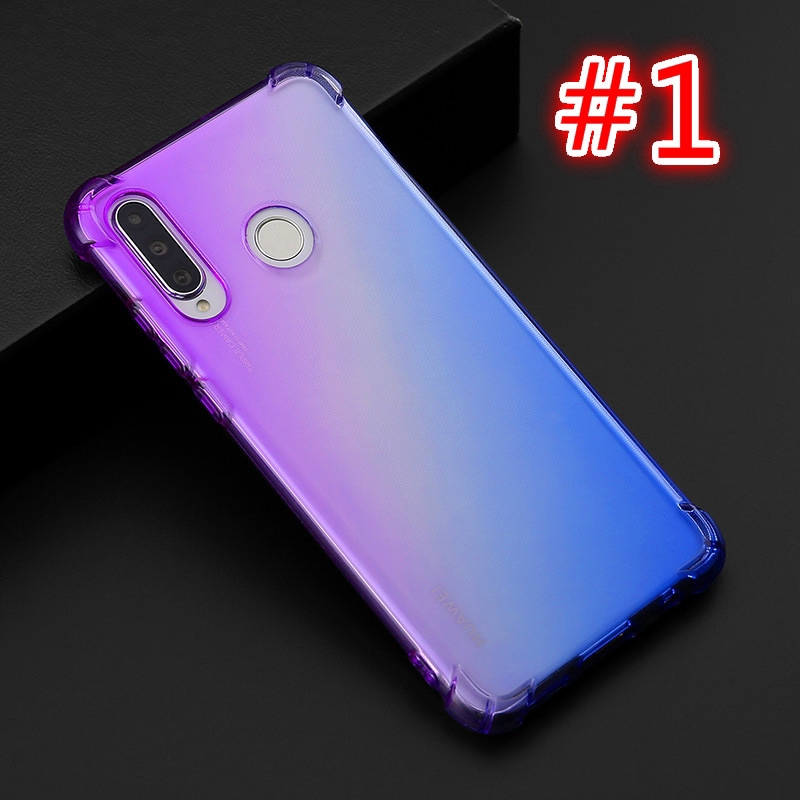 Ốp điện thoại chống sốc màu gradient cho Huawei Nova 2i 4 3 3i 3e 5 2 Lite P30 20 Pro Mate 20 Pro