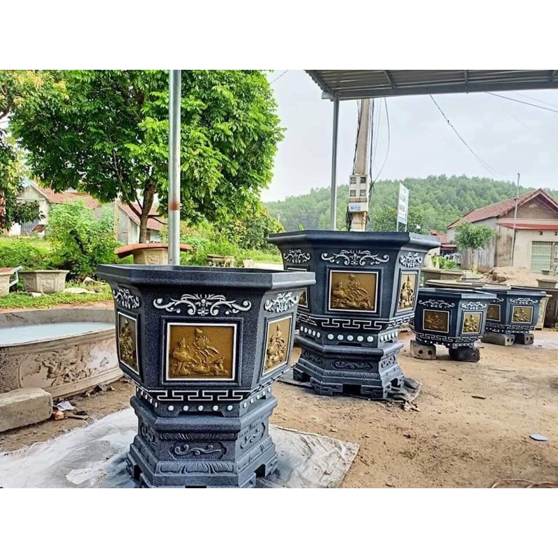 Khuôn đúc chậu lục giác 80