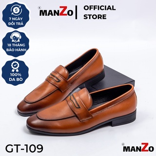 [Da Thật] Giày Tây Nam Cao Cấp MANZO - Giày Công Sở Tăng Chiều Cao 3cm - Bảo Hành 12 Tháng – GT 109