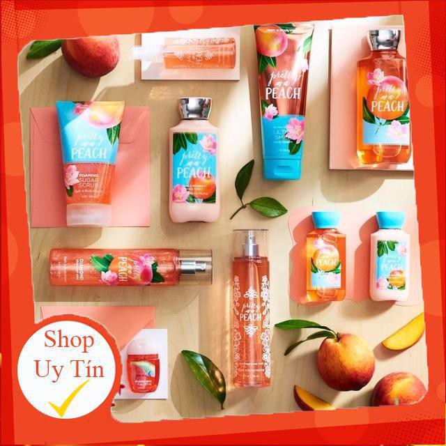 Xịt thơm có nhũ Bath and Body Works - Pretty As A Peach 🍭Hot🍭