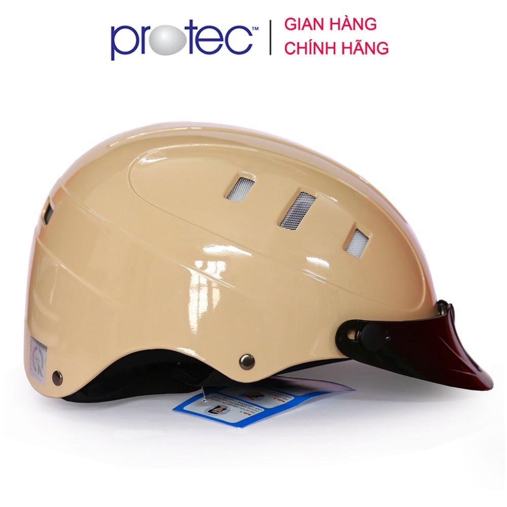 Mũ bảo hiểm nửa đầu Protec kiểu ROSA có vòng chỉnh size từ 56-59 cm,nhẹ ,nhiều lỗ thông khí không ra mồ hôi đầu