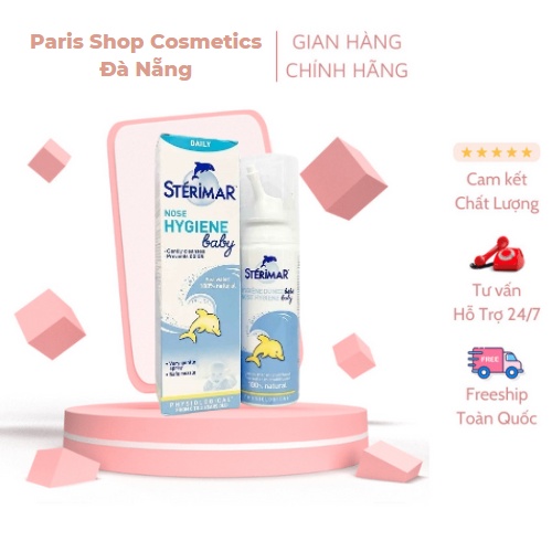 Xịt Mũi Cá Heo Pháp,Xịt Mũi Vệ Sinh Mũi Cá Heo Vàng Cho Bé,Nước Rửa Mũi Cho Bé