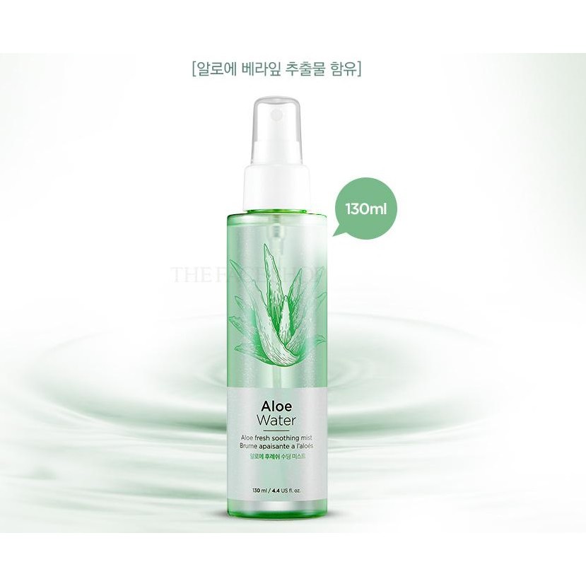 [Cam Kết Chuẩn Auth] Xịt Khoáng nha đam ALOE WATER ALOE FRESH SOOTHING MIST