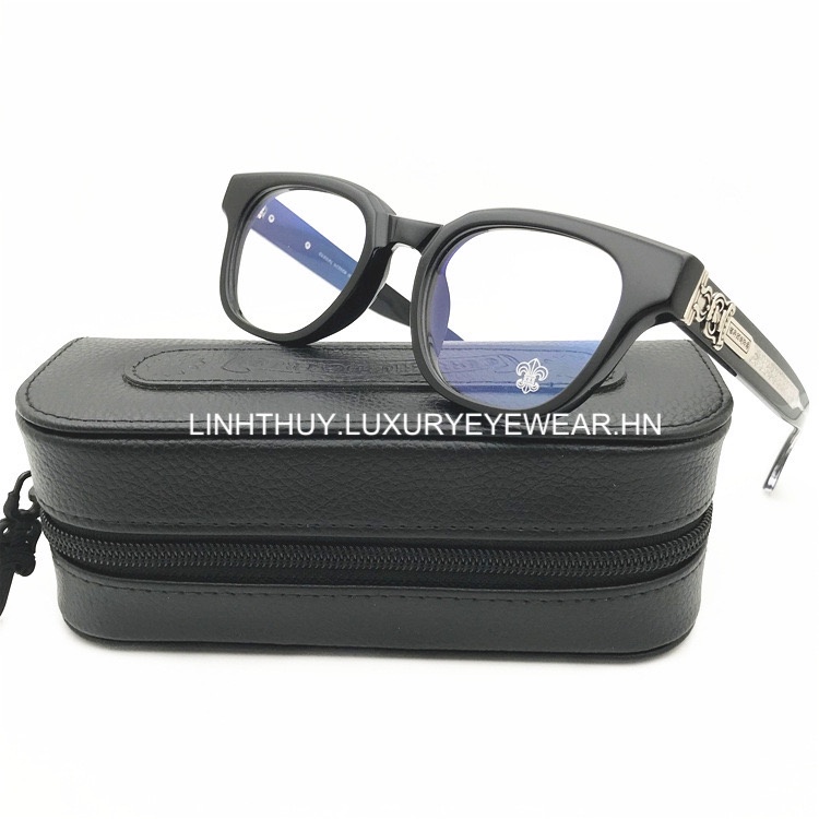 Gọng kính mắt chrome hearts CUNTVOLUTED oval cao cấp fullbox phiên bản new