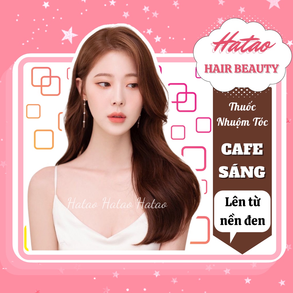 Thuốc nhuộm tóc màu Cafe Sáng(không tẩy) kèm trợ nhuộm 100ml